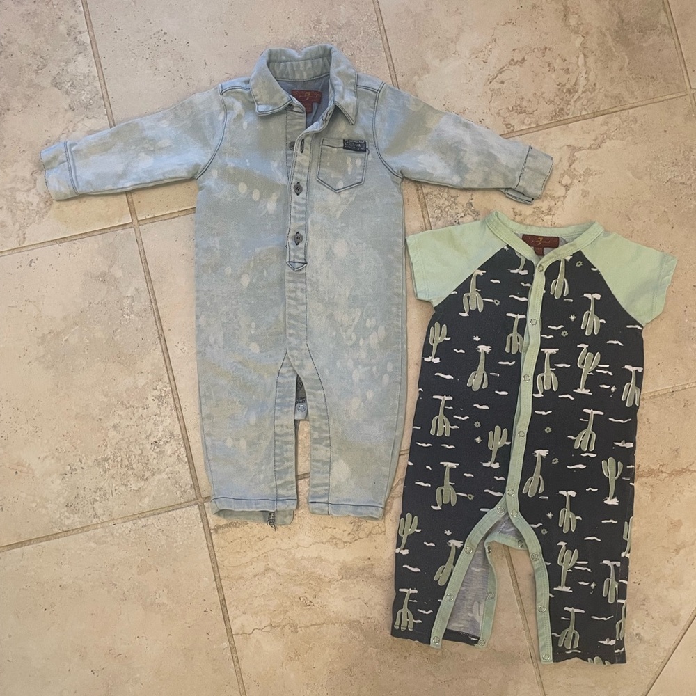 7 For All Mankind - Stylish Kids One Piece Set